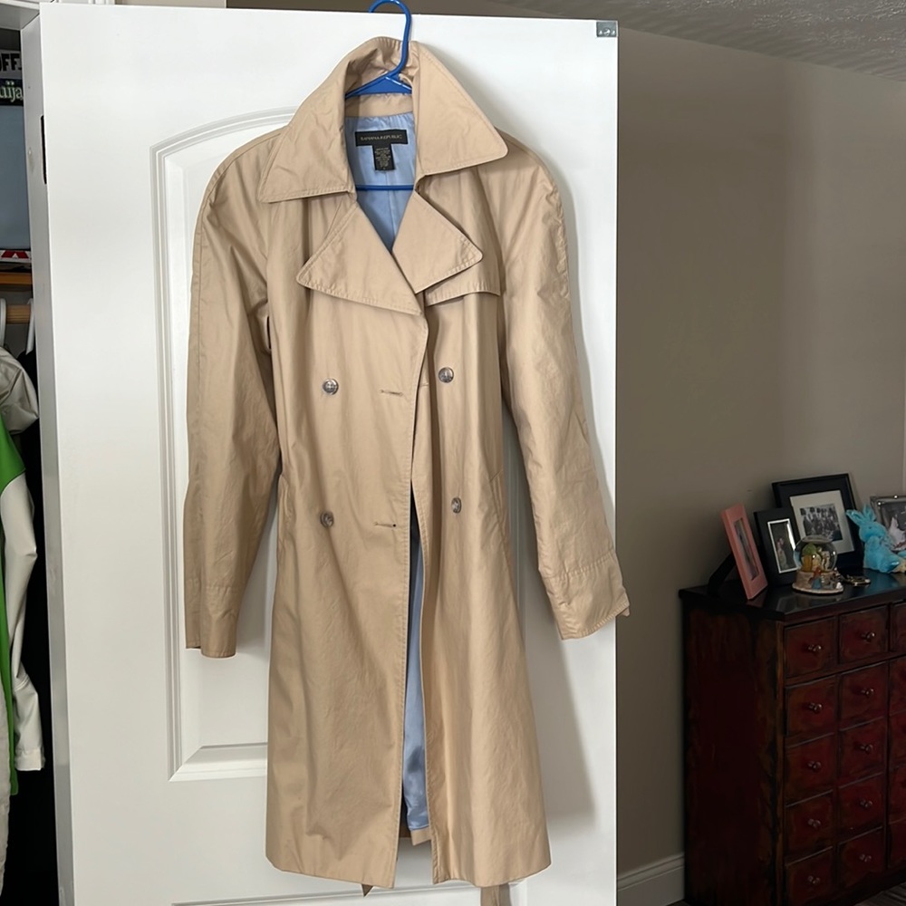 Banana Republic womens trench coat sz large